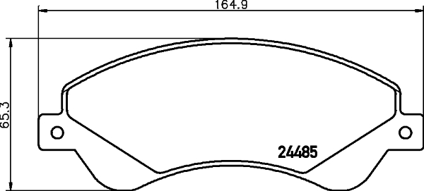 HELLA-PAGID Első fékbetét 8DB355012-771