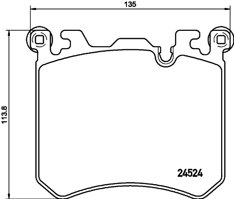 HELLA-PAGID Első fékbetét 8DB355020-431