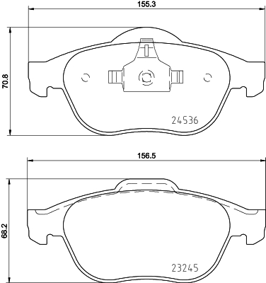 HELLA-PAGID Első fékbetét 8DB355013-241