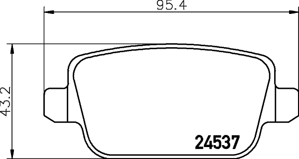 HELLA-PAGID Fékbetét, mind 8DB355025-371_HELP