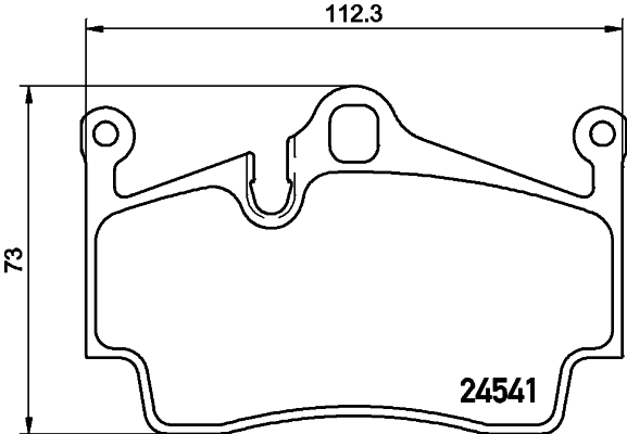 HELLA-PAGID Hátsó fékbetét 8DB355013-311