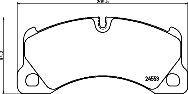 HELLA-PAGID Első fékbetét 8DB355014-151