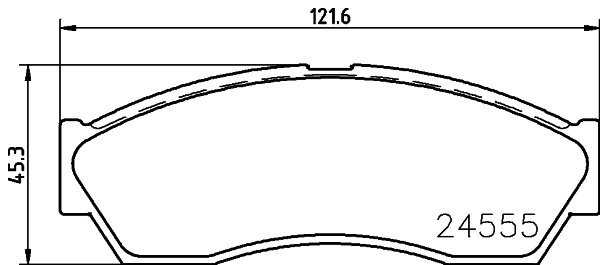 HELLA-PAGID Első fékbetét 8DB355013-431