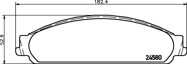 HELLA-PAGID Első fékbetét 8DB355013-711