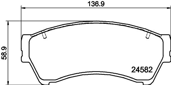 HELLA-PAGID Első fékbetét 8DB355013-701