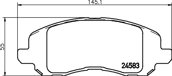 HELLA-PAGID Első fékbetét 8DB355013-491