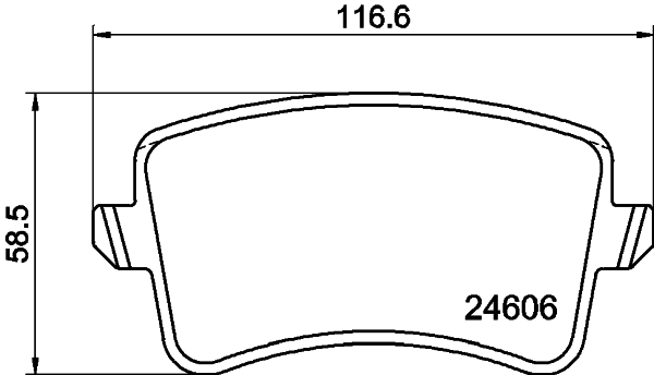 HELLA-PAGID Fékbetét, mind 8DB355025-391_HELP