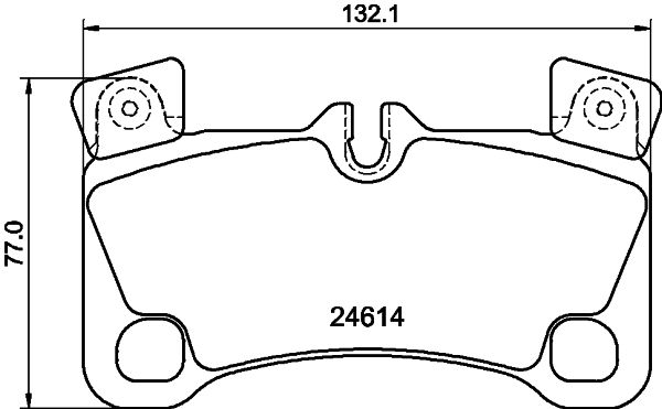 HELLA-PAGID Hátsó fékbetét 8DB355014-631