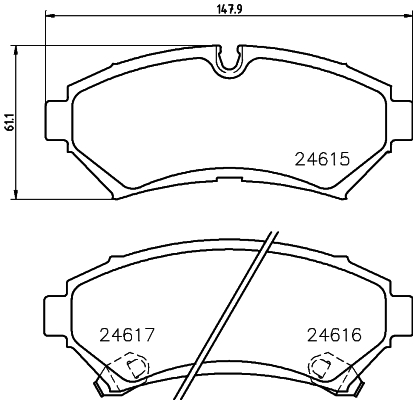 HELLA-PAGID Első fékbetét 8DB355013-501