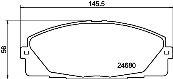 HELLA-PAGID Első fékbetét 8DB355015-831