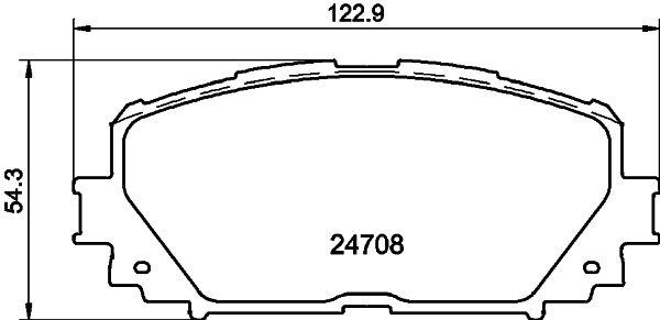 HELLA-PAGID Első fékbetét 8DB355013-901