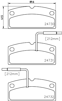 HELLA-PAGID Első fékbetét 8DB355014-171