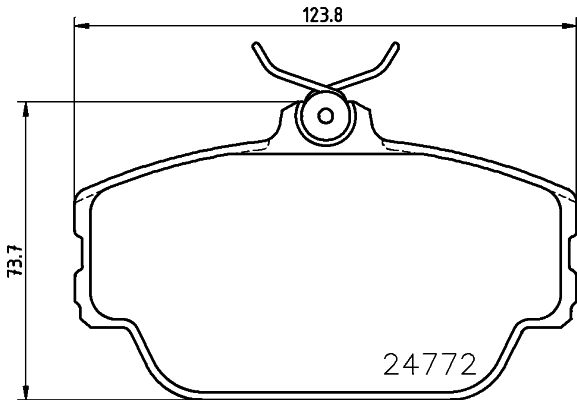 HELLA-PAGID Első fékbetét 8DB355014-521