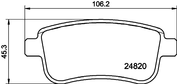 HELLA-PAGID Fékbetét, mind 8DB355025-421_HELP