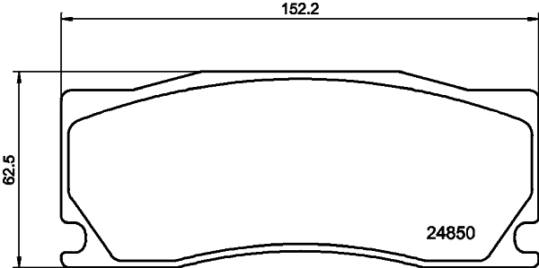 HELLA-PAGID Első fékbetét 8DB355014-091