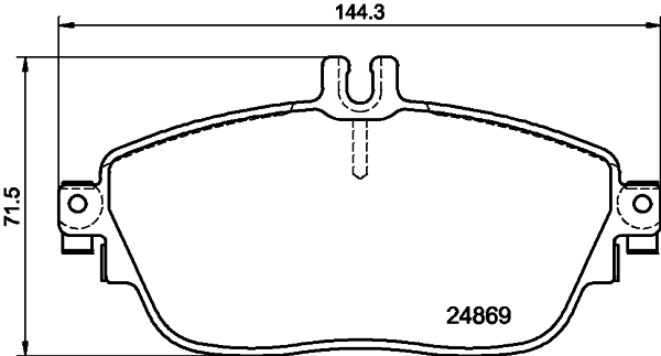 HELLA-PAGID Első fékbetét 8DB355019-721