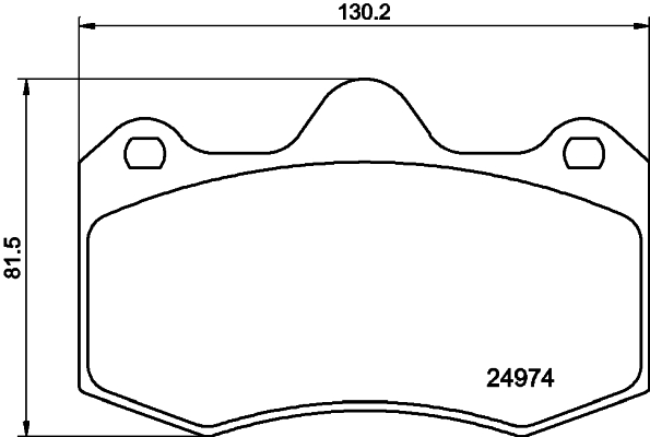 HELLA-PAGID Első fékbetét 8DB355015-111