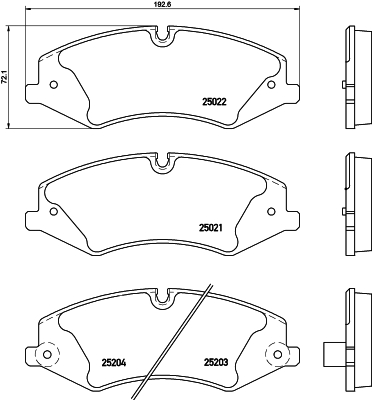 HELLA-PAGID Első fékbetét 8DB355015-551