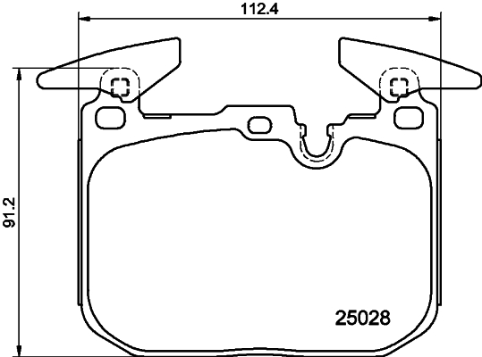 HELLA-PAGID Fékbetét, mind 8DB355025-771_HELP