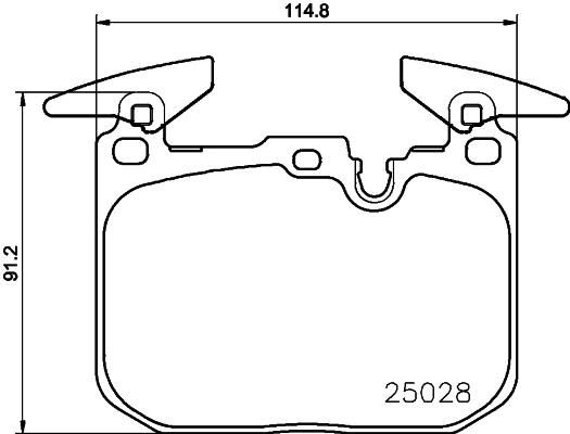 HELLA-PAGID Fékbetét, mind 8DB355021-271_HELP