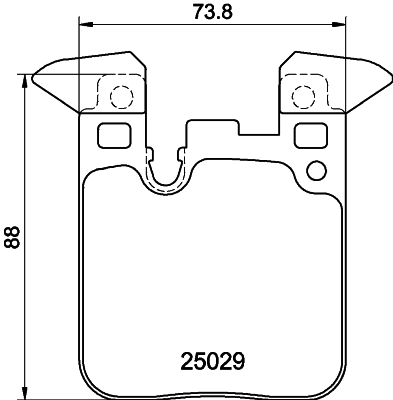 HELLA-PAGID Fékbetét, mind 8DB355021-341_HELP