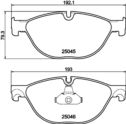 HELLA-PAGID Első fékbetét 8DB355015-251