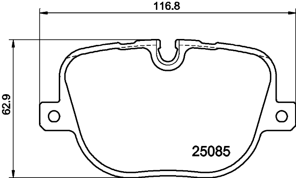 HELLA-PAGID Hátsó fékbetét 8DB355015-451