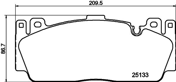 HELLA-PAGID Első fékbetét 8DB355019-991