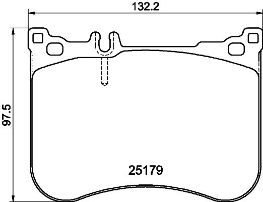 HELLA-PAGID Fékbetét, mind 8DB355020-581_HELP