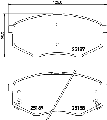 HELLA-PAGID Első fékbetét 8DB355019-791