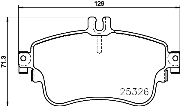 HELLA-PAGID Első fékbetét 8DB355019-751