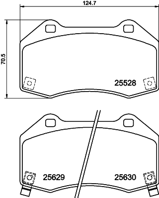 HELLA-PAGID Fékbetét, mind 8DB355025-891_HELP