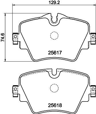 HELLA-PAGID Fékbetét, mind 8DB355023-131_HELP