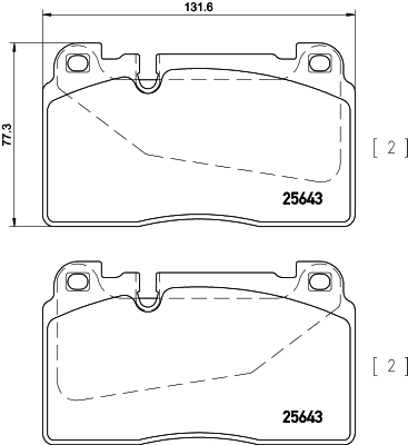 HELLA-PAGID Első fékbetét 8DB355020-251