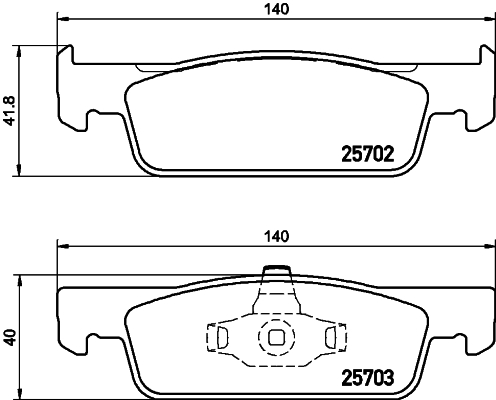 HELLA-PAGID Fékbetét, mind 8DB355020-801_HELP