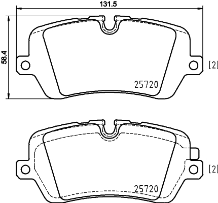 HELLA-PAGID Fékbetét, mind 8DB355020-361_HELP