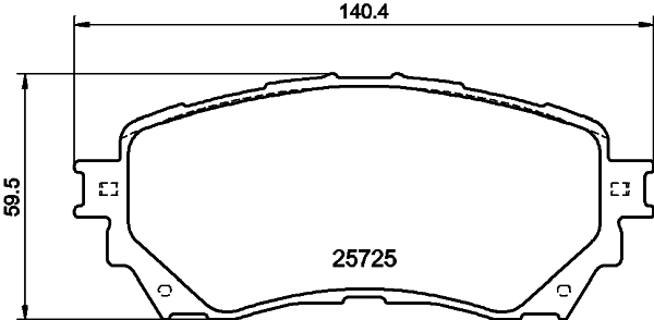 HELLA-PAGID Első fékbetét 8DB355020-901