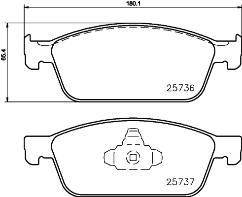 HELLA-PAGID Fékbetét, mind 8DB355020-831_HELP