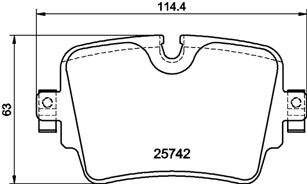 HELLA-PAGID Fékbetét, mind 8DB355021-391_HELP