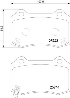 HELLA-PAGID Fékbetét, mind 8DB355021-251_HELP