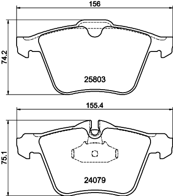 HELLA-PAGID Első fékbetét 8DB355020-921