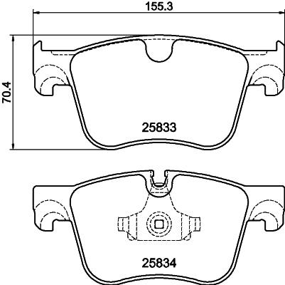 HELLA-PAGID Fékbetét, mind 8DB355020-981_HELP