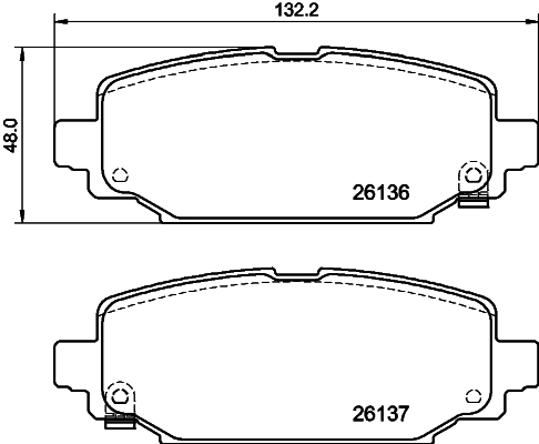 HELLA-PAGID Fékbetét, mind 8DB355040-251_HELP