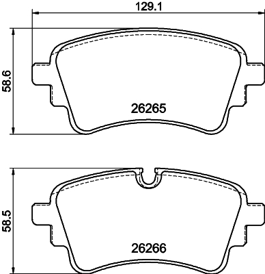 HELLA-PAGID Fékbetét, mind 8DB355040-961_HELP