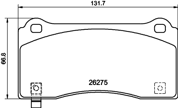 HELLA-PAGID Fékbetét, mind 8DB355040-861_HELP