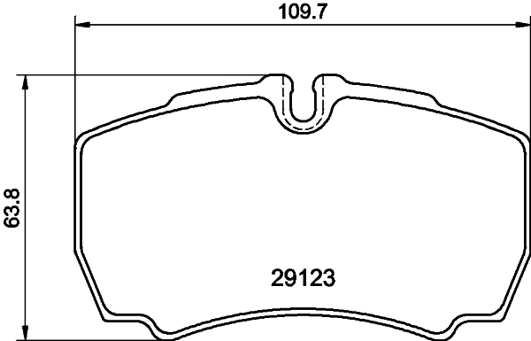 HELLA-PAGID Hátsó fékbetét 8DB355005-381