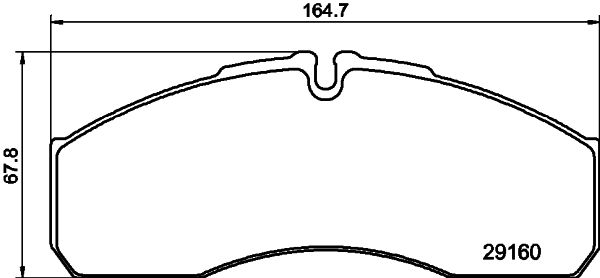 HELLA-PAGID Első fékbetét 8DB355005-401