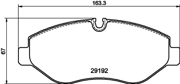 HELLA-PAGID Első fékbetét 8DB355005-521