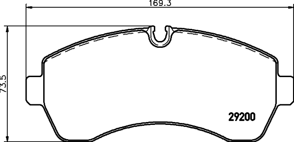 HELLA-PAGID Első fékbetét 8DB355005-531