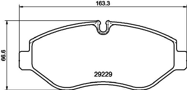 HELLA-PAGID Első fékbetét 8DB355005-511